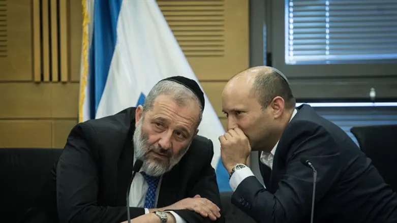 ממשיכים לאתגר מימין את הליכוד והמפלגות החרדיות. בנט ודרעי