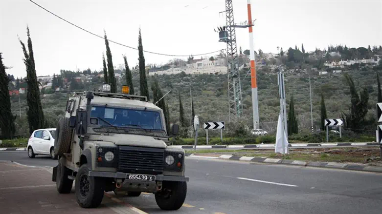 כיכר הכניסה לעיר אריאל. ארכיון