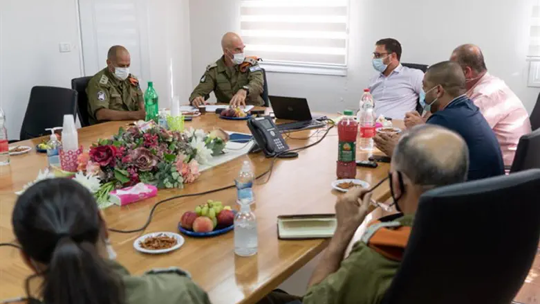 ראשי פיקוד העורף בכפר קאסם