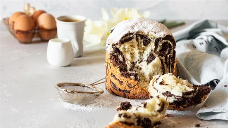 מאפה שמרים במילוי בראוניז