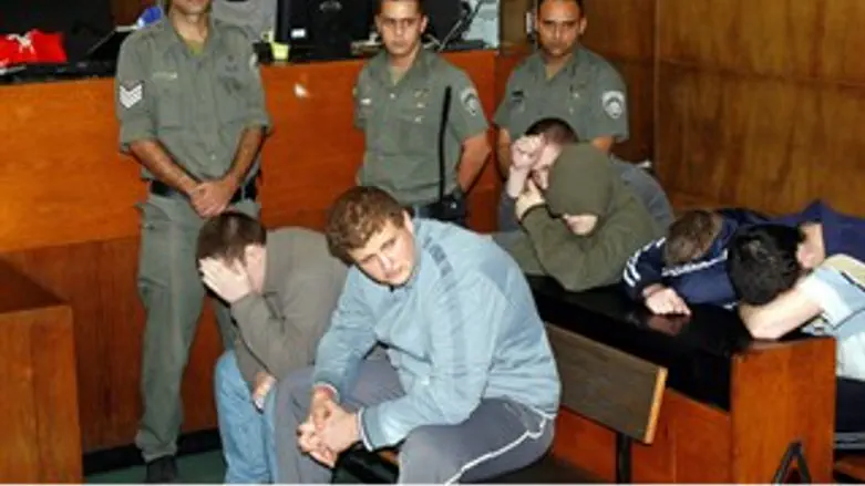 חברי התא הנוספים בביהמ"ש. ארכיון