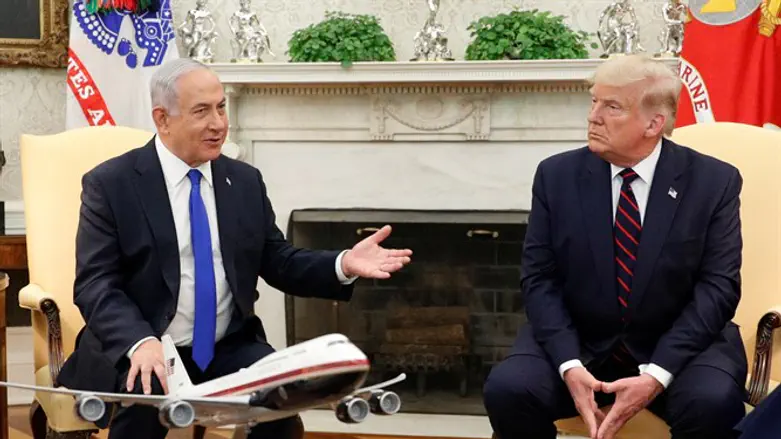 Биньямин Нетаньяху и Дональд Трамп