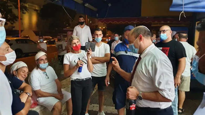 Нафтали Беннет в Ашдоде