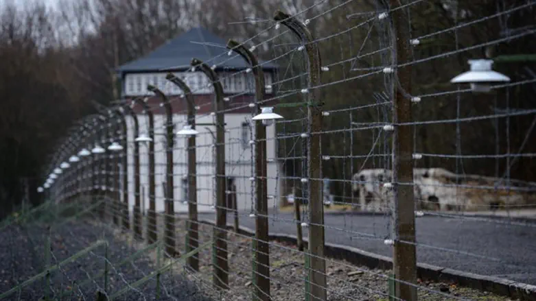 A view of the former Buchenwald concentration camp in Weimar, Germany