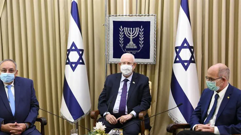 Rivlin with Prof. Rotstein and Merin