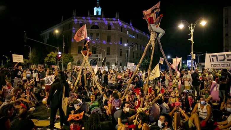 Protests against Netanyahu in Jerusalem