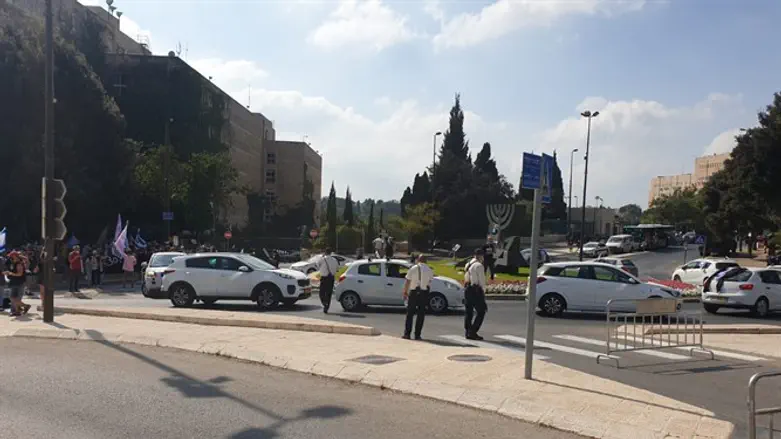 Блокировка дороги, ведущей к Кнессету