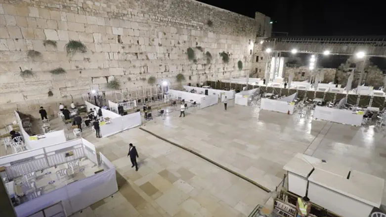 רחבת הכותל, ערב יום הכיפורים