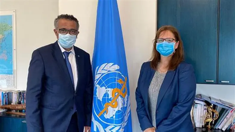 Ambassador Elon Shahar with WHO chief