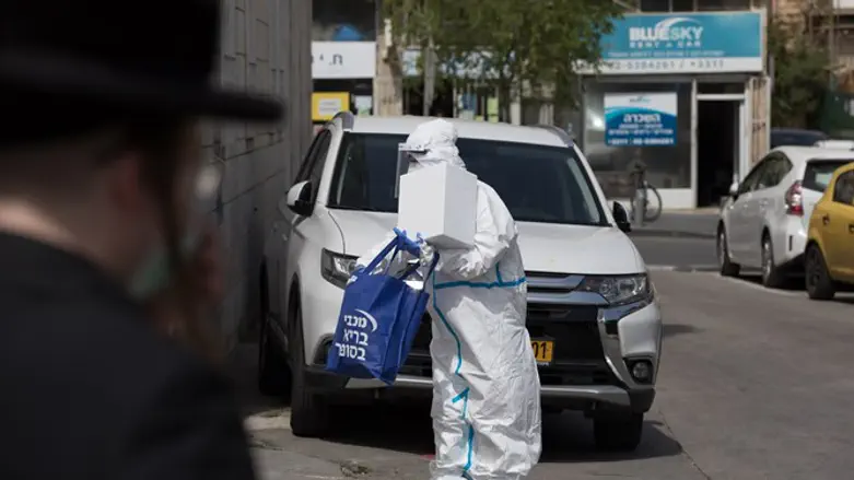 Entrance to coronavirus hotel