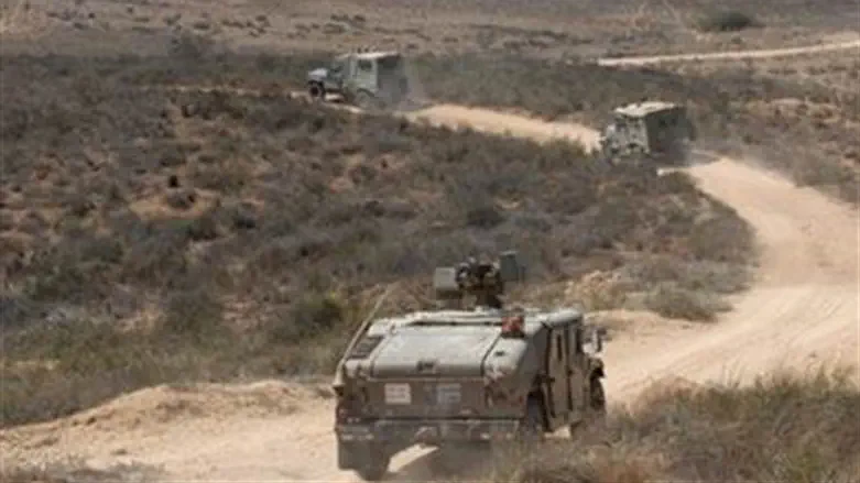 IDF patrol along Gaza border