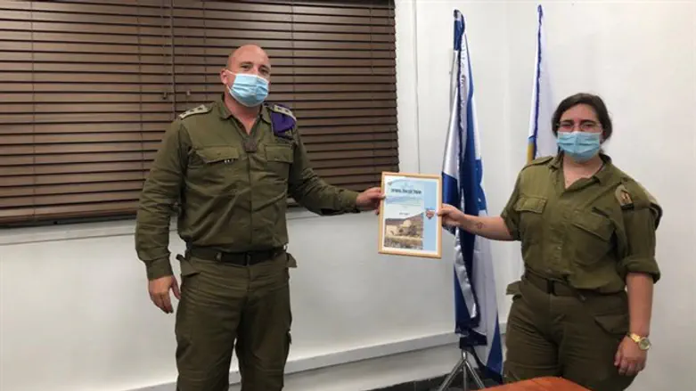 סמל כרמל משיח ואל''מ אייל שוימר