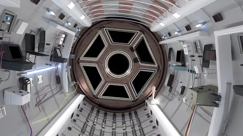 מבט מתוך תחנת החלל הבינלאומית