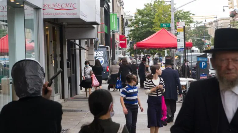A street in Borough Park, Brooklyn, Sept. 29, 2020