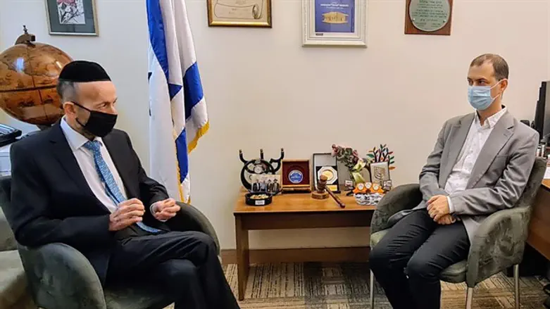 פגישת סגן השר ראש המנהלת