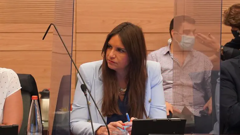 ח"כ קרן ברק בדיון על החוק למניעת אלימות כלכלית