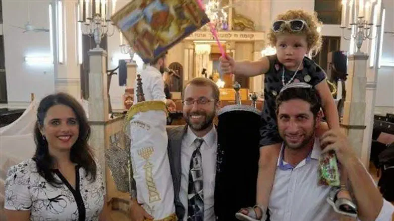 MK Ayelet Shaked, TLV City Councilman Chaim Goren and TAIS Rabbi Ariel Konstantyn