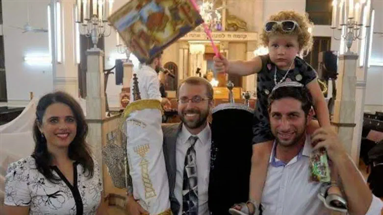 MK Ayelet Shaked, TLV City Councilman Chaim Goren and TAIS Rabbi Ariel Konstantyn