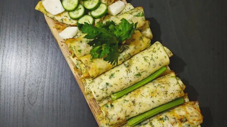 בלינצ'ס פטריות וגבינה