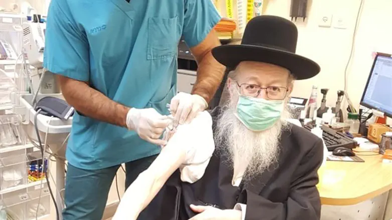 ליצמן מתחסן נגד שפעת