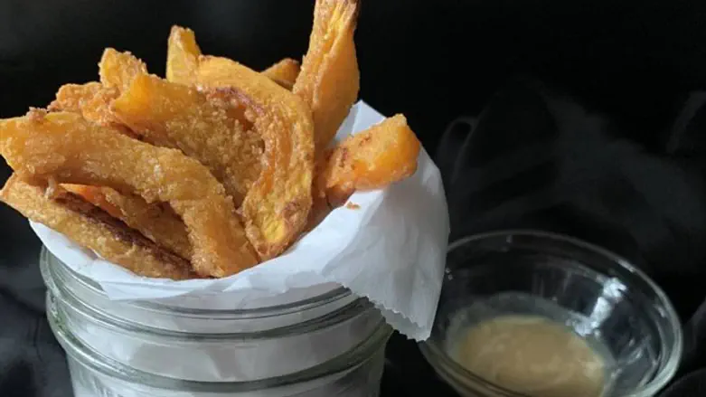 Maple-Tahini Squash Fries