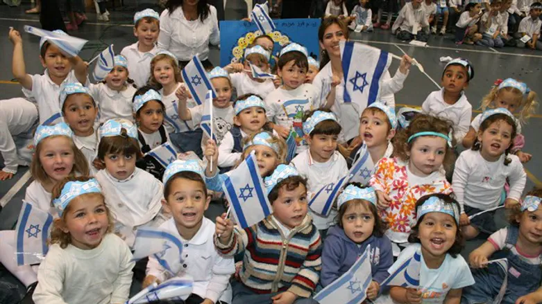 Kindergarten children in Efrat