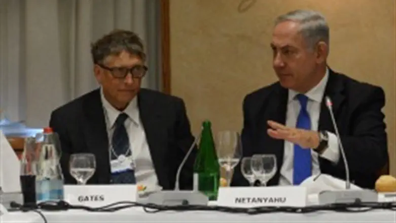 Bill Gates, Netanyahu at Davos