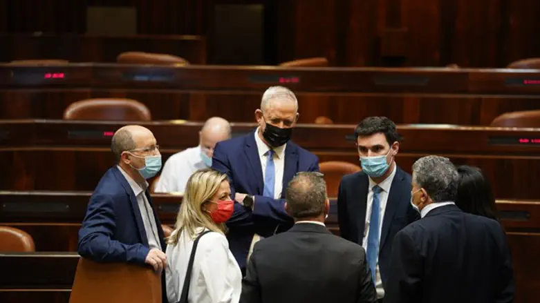 הח"כים במליאה אחרי ההצבעה