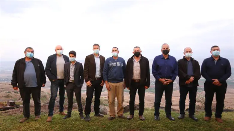 יועז הנדל וראשי הרשויות מפורום עוטף ישראל