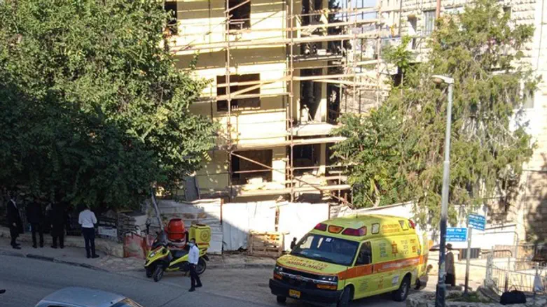 אתר הבניה בו נפגע הפועל