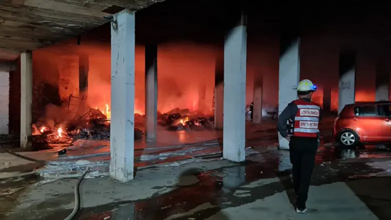 На месте пожара в Иерусалиме