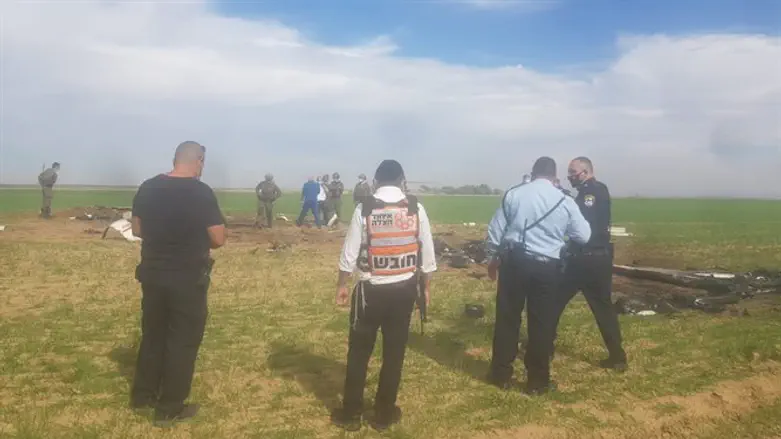 Scene of the plane crash