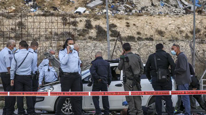 זירת פיגוע דריסה במעבר א-זעיים