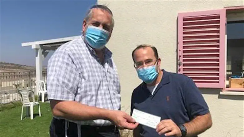    חקלאי שקיבל את תמיכת הקרן. 