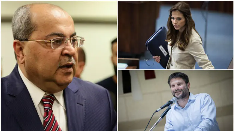 עומר ינקלביץ', בצלאל סמוטריץ', אחמד טיבי