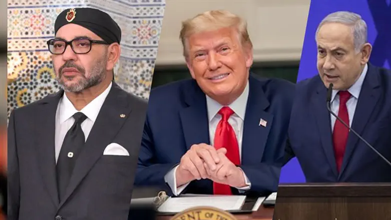 King of Morocco, Trump and Netanyahu