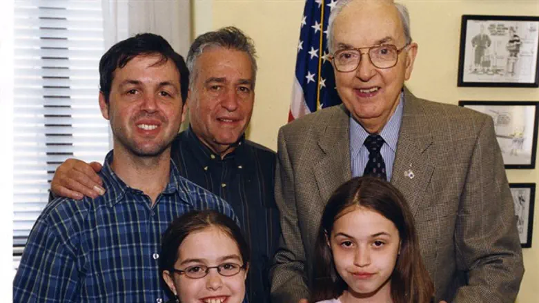 Bob Jacobs and family with Senator Jesse Helms