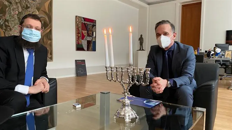 Хайко Маас и рабби Иегуда Тейхтель