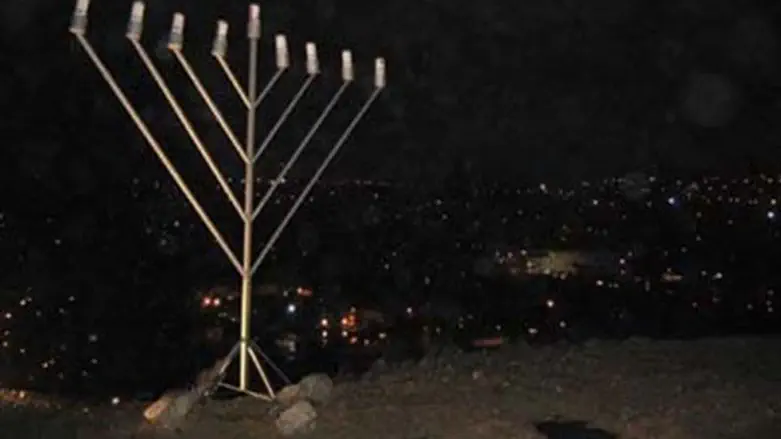 Chabad Menorah in Hevron