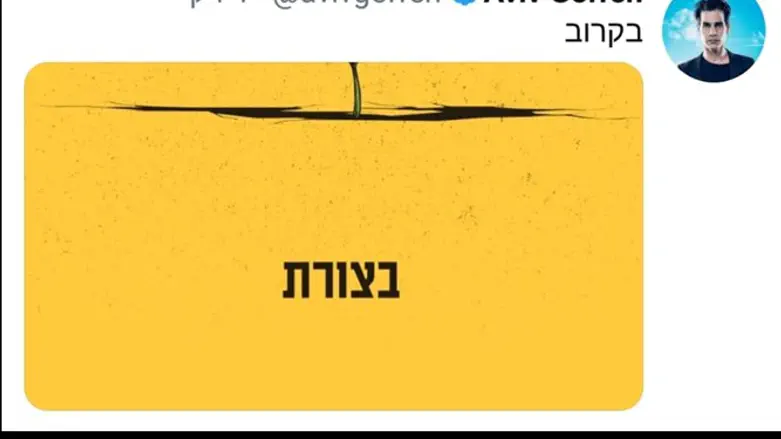 צילום מסך מחשבונו של אביב גפן