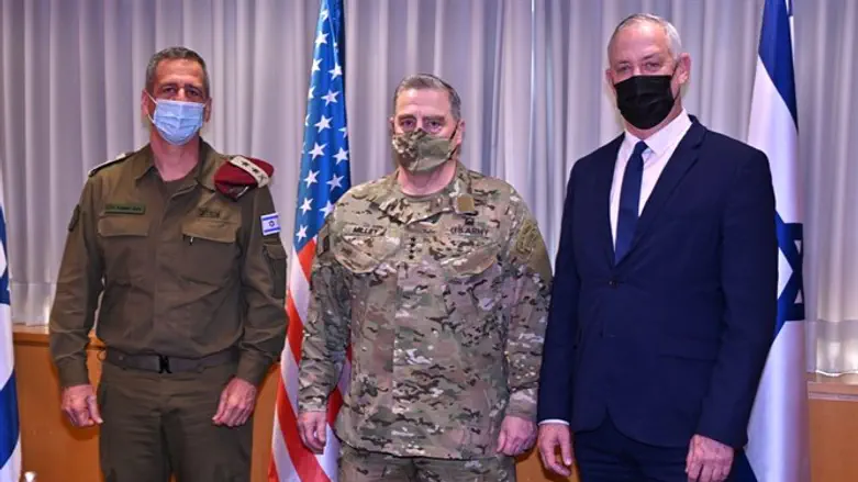 Left to right: Kochavi, Milley, and Gantz