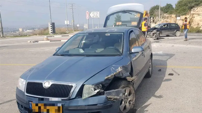 The vehicle following the incident