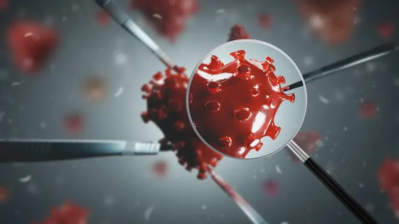 Coronavirus molecule (illustrative)