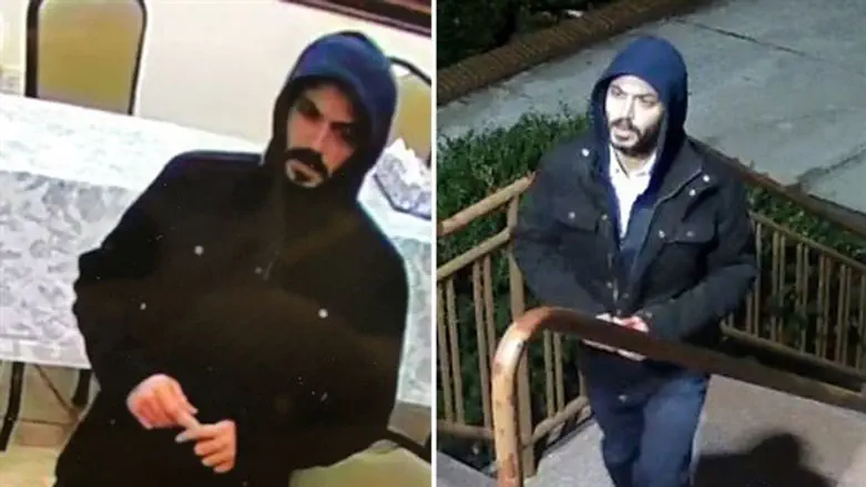 אמיל בנימין כפי שתועד על ידי מצלמות אבטחה