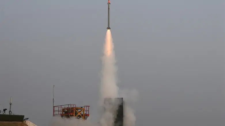 Батарея ПВО "Барак-8" MRSAM в действии