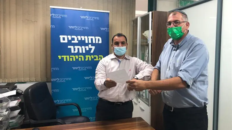 ניר אורבך במטה הבית היהודי