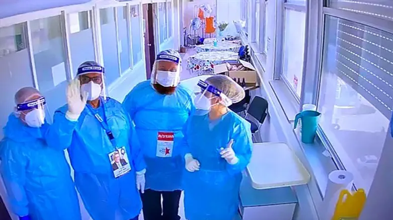 ליאון במחלקת הקורונה. היום