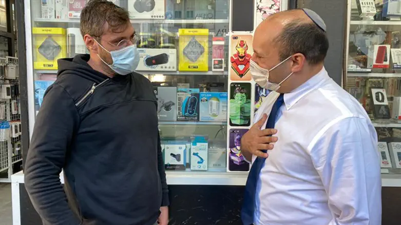 Naftali Bennett in Nahariya