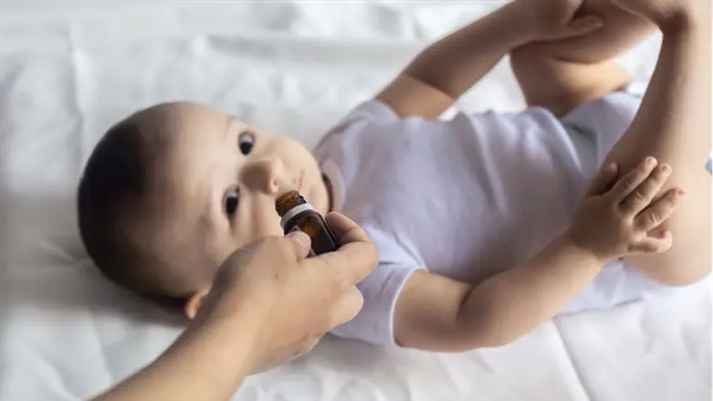 Baby given antibiotic