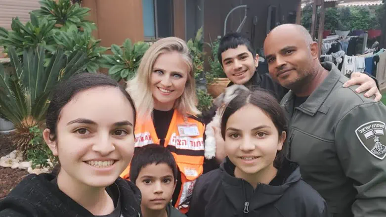 Vicki with her family